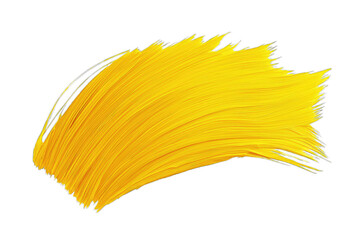 Poster - Vibrant yellow brush strokes creating a dynamic backdrop, perfect for artistic designs and creative projects.