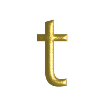 Golden Alphabet letter T