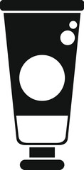 Poster - Simple vector icon of a tube standing on its cap, isolated on a white background