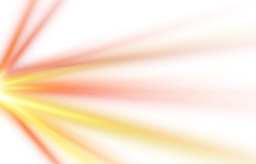 Wall Mural - transparent lens flare effect. neon glowing lights rays transparent background.