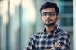 © Alexandr - Man with Glasses Crossed Arms