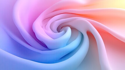 Poster - A beautiful swirl of pastel colors, creating a soft, dreamy texture perfect for background or abstract art.