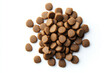 © Phichitpon - top view of Dry dog food isolated on white background