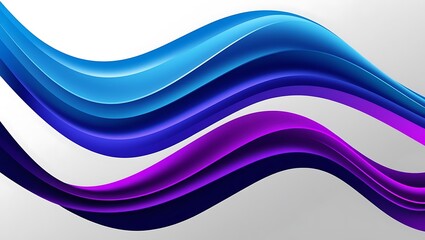 Elegant abstract blue and purple gradient wave background, ideal for technology presentations, website banners, digital artwork, and modern design projects