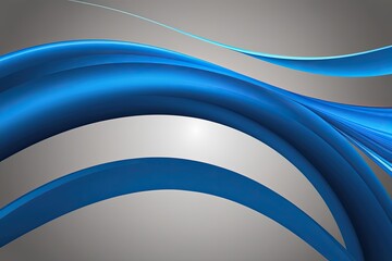 Poster - Fluid Blue Abstract Background with Elegant Motion Design