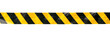 © PixMarket - Horizontal black and yellow caution tape isolated on transparent background