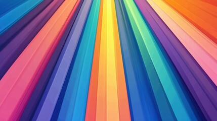 Poster - Bright and vivid abstract rainbow rays create a stunning background, perfect for enhancing any graphic design project.