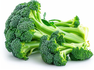 Fresh broccoli isolated on white