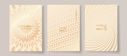 Luxury premium gold cover design set