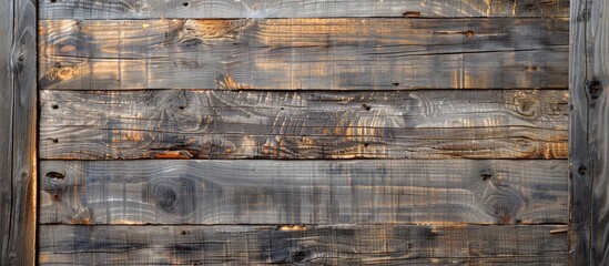 Wall Mural - Texture detail of weathered wood planks grunge backdrop of natural wood boards Empty space. Copy space image. Place for adding text and design