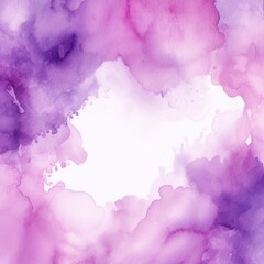 Violet watercolor background texture soft abstract illustration blank empty with copy space for product design or text copyspace mock-up template