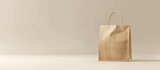 Poster - paper bag on a white background. copy space image. place for adding text and design