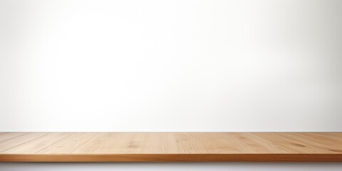 White background with a wooden table, product display template. white background with a wood floor. White and white photo of an empty room 