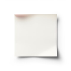 Wall Mural - White blank post it sticky note isolated on white background