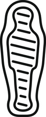 Poster - mummy silhouette icon representing egyptian culture and history