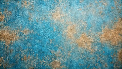 Wall Mural - Close-up of a textured blue surface with light brown hues at the edges, perfect for background or design elements