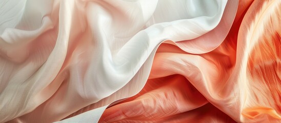 Poster - textured paper backdrop and fabric line fashion accessory background copyspace