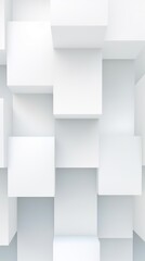 White minimalistic geometric abstract background with seamless dynamic square suit for corporate, business, wedding art display products blank 