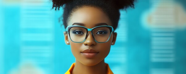 Poster - African American woman Coco in a 3D illustration