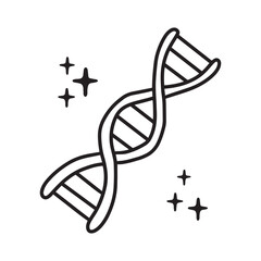 Hand Drawn DNA illustration