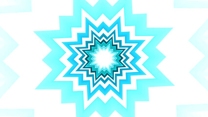 Fototapete - Animated tunnel with hypnotic colorful pattern. Motion. Simple card games move in hypnotic tunnel. Colorful floral or geometric animation layers in tunnel motion