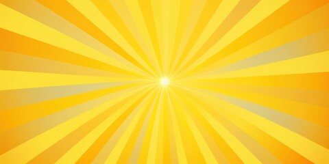 Poster - Yellow concentric gradient triangles line pattern vector illustration for background, graphic, element, poster with copy space texture for display products 