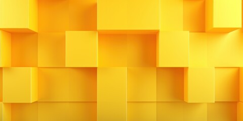 Wall Mural - Yellow minimalistic geometric abstract background with seamless dynamic square suit for corporate, business, wedding art display products blank 