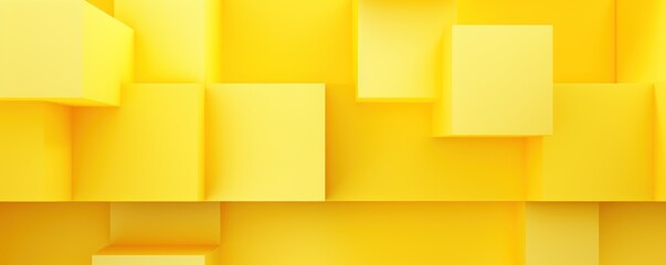 Wall Mural - Yellow minimalistic geometric abstract background with seamless dynamic square suit for corporate, business, wedding art display products blank 