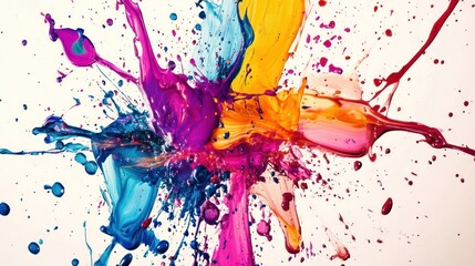 Poster - Abstract Colorful Paint Explosion