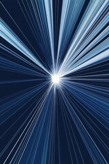 Poster - abstract blue background with a starburst explosion in a line art style illustration