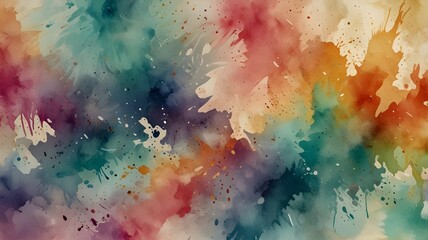 Poster - An HD vector watercolor art background featuring an old paper texture combined with marble and stone elements. The template suitable for cards, flyers, and posters.