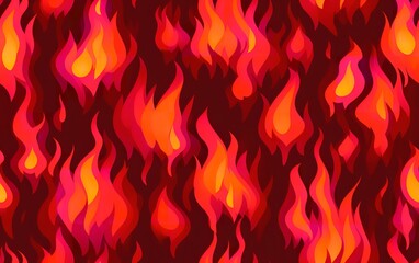 Close-Up Image of Flames Burning Against a Black Background