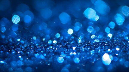 A stunning close-up image featuring a shimmering blue bokeh effect, perfect for conveying a sense of luxury and tranquility.