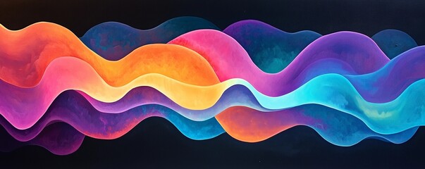 Wall Mural - abstract rainbow background