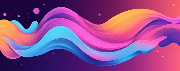 Wall Mural - abstract background with waves