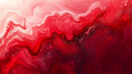 Poster - Abstract Red and White Swirling Marble Texture Background