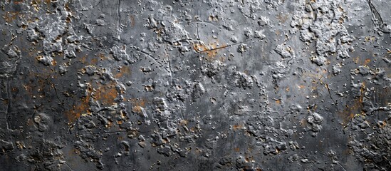 Poster - Grunge style Close up image of a concrete texture detail The aged gray and dark cement background features a pattern of scattered cement in natural color. with copy space image