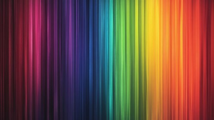 Sticker - Rainbow Vertical Lines Background