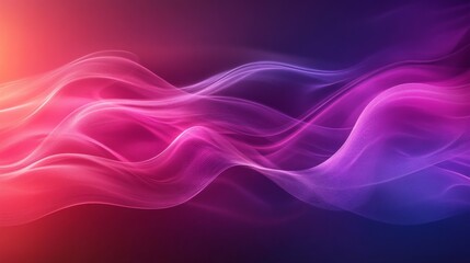 Sticker - Abstract Neon Wave Background