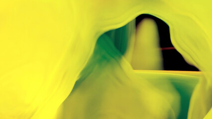 Poster - Abstract soft moving smoke on a black background. Design. Smoke looking like silk waving texture.
