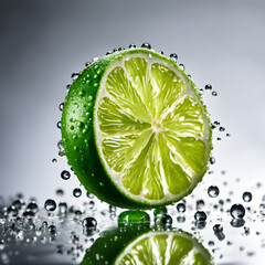 Wall Mural - Fresh and delicious looking lime