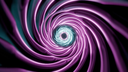 Fototapete - Spiral motion background animation. Design. Abstract swirl with twisting lines and rotation effect.