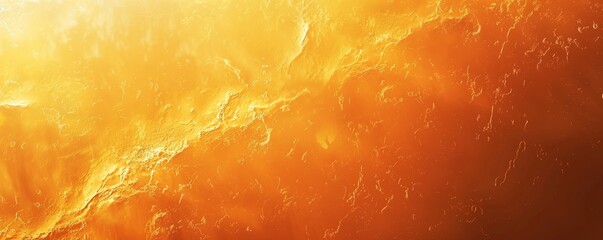 Poster - Warm grainy gradient with gold and pumpkin orange, 4K hyperrealistic photo