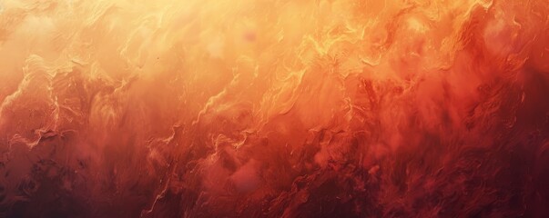 Poster - Warm grainy gradient with amber and crimson, 4K hyperrealistic photo