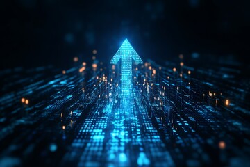 Digital Upward Arrow