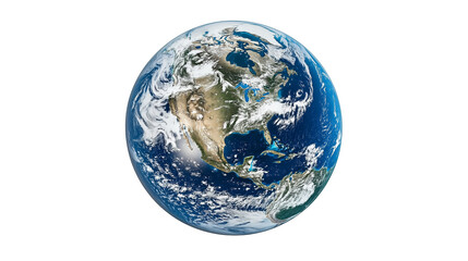 earth isolated, north american continent