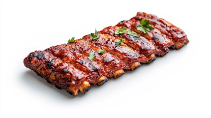 Wall Mural - Barbecue Ribs with Garnish