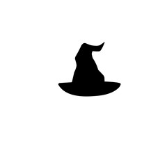 Wall Mural - Halloween Witch Hat Silhouette