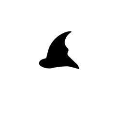 Canvas Print - Halloween Witch Hat Silhouette