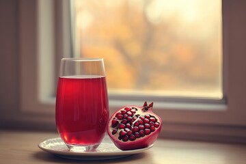 Canvas Print - pomegranate juice